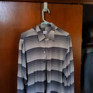 im selling a stripped armani collection button down shirt